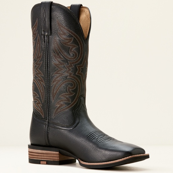 Ariat Men's Black Carbon Ricochet Cowboy Boots - Picture 5 of 10